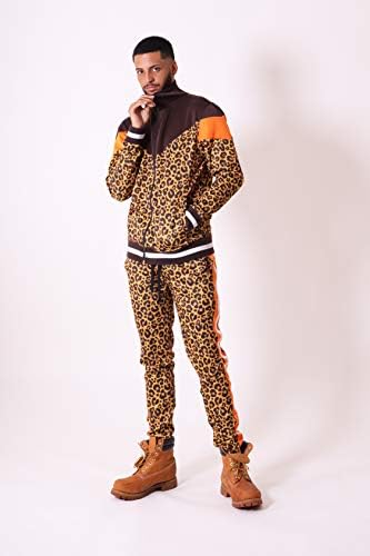 Скриншот Менс Урбан хип хоп Премиум патека јакна - тенок фит страна на спортска облека урбана облека улична облека мода врвен врв
