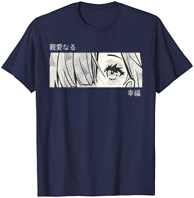 Аниме девојче Очи - Јапонска култура уметност - јапонска естетска маица