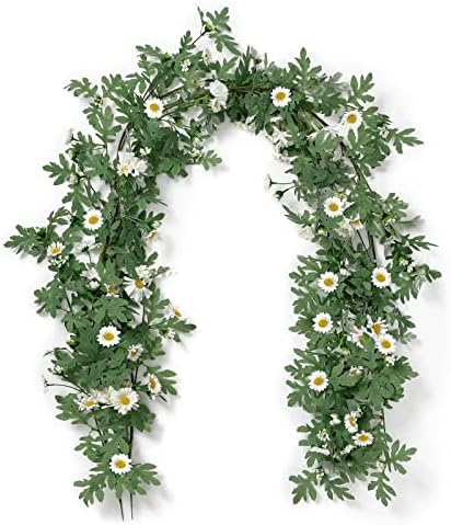Соминг вештачка маргаритка декоративна лажна цветна лоза виси 5,6 метри свилена цвет зеленило за домашна градина церемонија на отворено свадба