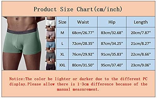 Машки Боксери Машки Удобни Тенки Гаќи Боксер Кратки Гаќички Еднобојни Боксер Со Среден струк Меки Мажи Памук