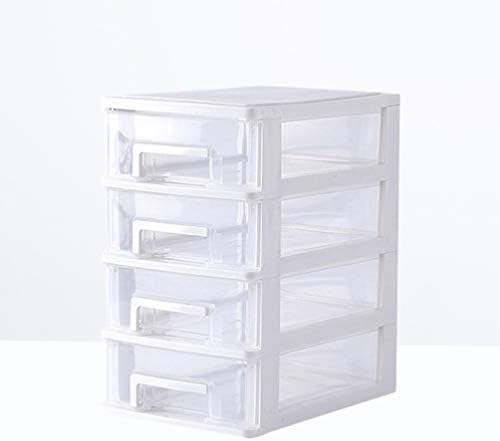 Цртери за складирање на тофику со четири слој за складирање на кутии за складирање пластична организатор полица за складирање на