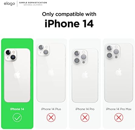 Елаго Слајд Оклоп Случај Дизајниран За Iphone 14 Случај, Заштита Од Капки, Заштитен Капак На TPU Отпорен На Удари, Надграден Отпорен На Удари,