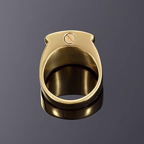 Nnjhg AC314 1PCS Не'рѓосувачки челик сувенир сувенир Крст прстен за пепел, врежан меморијален ретро -држач за чување на прстенот Подарок