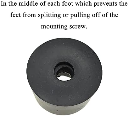 Acoeitl црна мека табла за сечење гумени стапала со метални завртки 0.43 H x 0,83 d добар зафат Цврст држач Задржете се суво