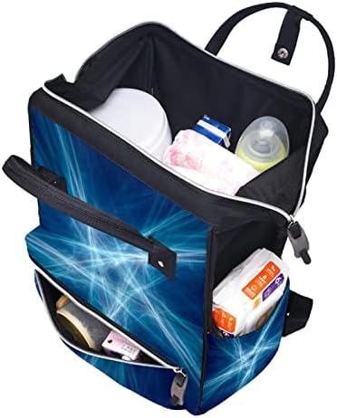 Пакет за патувања во Героткр, торба за пелена, торби за пелена на ранец, апстрактна линија уметност сина шема