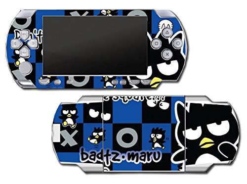 BAD BADTZ Maru Panda Checkers Видео игра Винил Декларална налепница на кожата за налепница за Sony PSP PlayStation Protable Original
