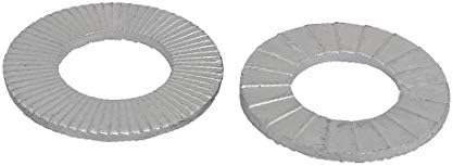 X-Dree 12 mm Внатрешен дијаметар за заклучување на клин со јаглерод челик, сребрен тон 4 парчиња (Cuña de Acero al Carbono con