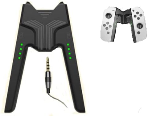 Полнење за полнење за Switch Nintendo Switch OLED oyoncon Charging Controller Controller Charger со кабел за полнење на слушалки