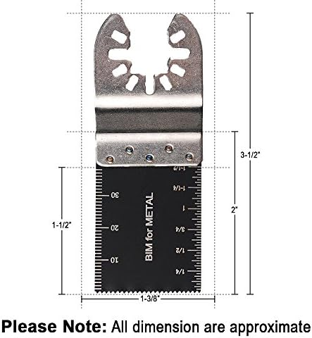 Hifrom (пакет од 18 дво-метални осцилирачки мултитул Брзо ослободување на пила се лопатки компатибилни со Fein, Porter Cable, Bosch, Dremel, Craftsman Multi Tools ¡