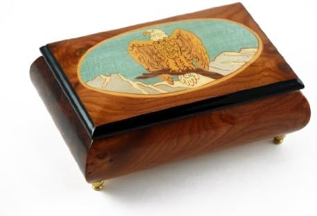 Величествена американска ќелава орел со музичка кутија со рамки - многу песни што треба да ги изберете - Америка Убавата