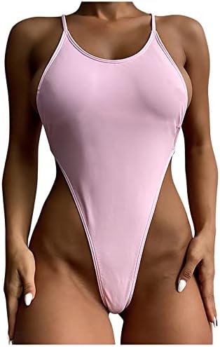 Yubnlvae женска облека за пливање Едно парче преголема целосна покриеност на екипажот на вратот печатено 2023 година летен плажа за одмор
