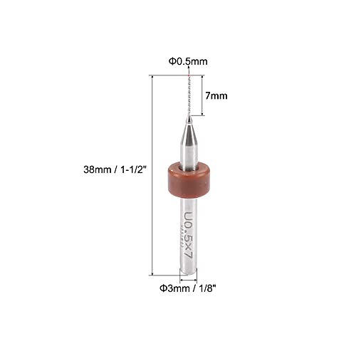 UXCELL PCB Веснички битови 0,5 mm Tungsten Carbide Rotary Tool Allop Allop Allop Allop Achent CNC CNAGRAVING PINT CORCUIT PART MICRO DRIPH