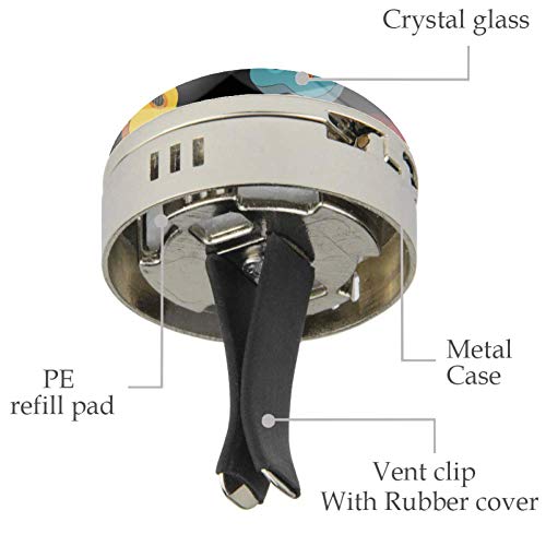 Гитари образец за освежувач на воздухот ароматерапија дифузер за вентилатор за вентилатор за масло од автомобил