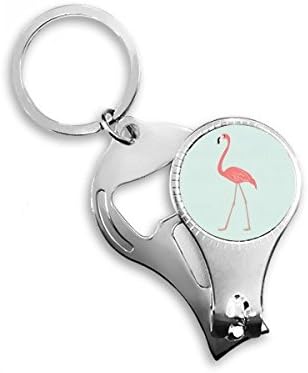 Одење фламинго образец нокти прстен прстен клуч за шишиња со шишиња со шише