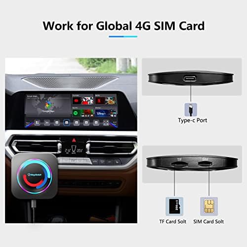 Iheylinkit Android Ai Кутија BMW550P 4+64G GPS Глобал 4G LTE Изградена Во Netflix YouTube Google Play Store За bmw безжичен Carplay