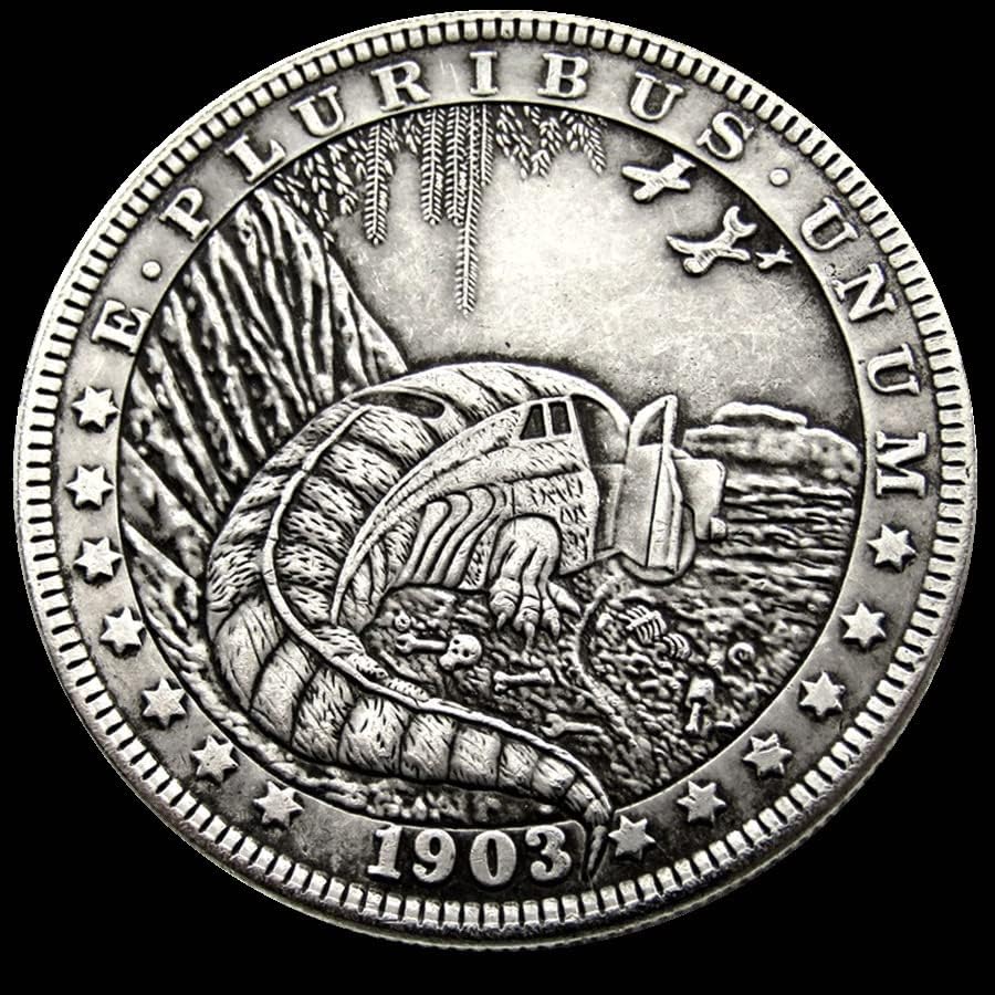Сребрен Долар Скитник МОНЕТА САД Морган Долар Странска Копија Комеморативна Монета 39