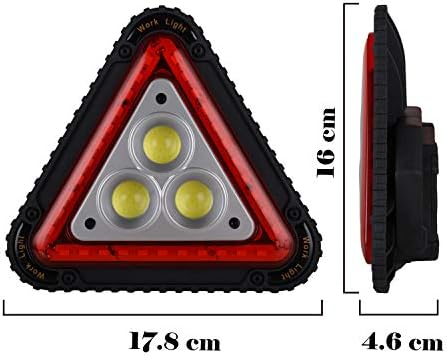 Волфтет LED предупредувачки работен светлосен триаголник ламба 4 режими за автомобилски пат итен USB USB полнење 4148