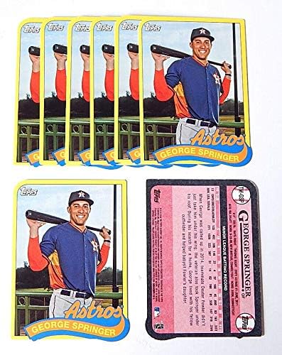 Голем дел од 2014 година Топс го ажурира Georgeорџ Спрингер Мини 1989 Die Cut - Бејзбол картички