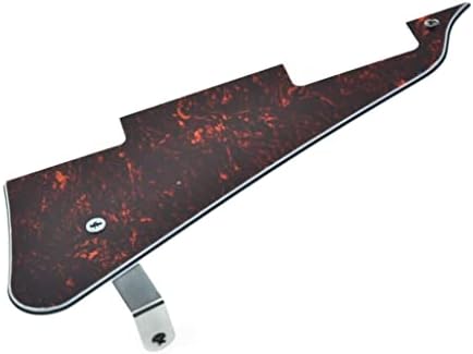 Kaish Black 3 Ply LP Guitar Pickguard со црна заграда од не'рѓосувачки челик и завртки за монтирање на челик за САД Лес Пол