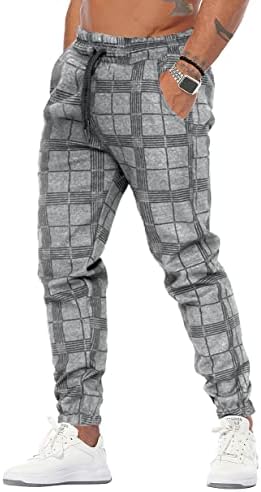 Машки модни џогери џокери за џемпери за вежбање со теретани со панталони со карани панталони со карани панталони