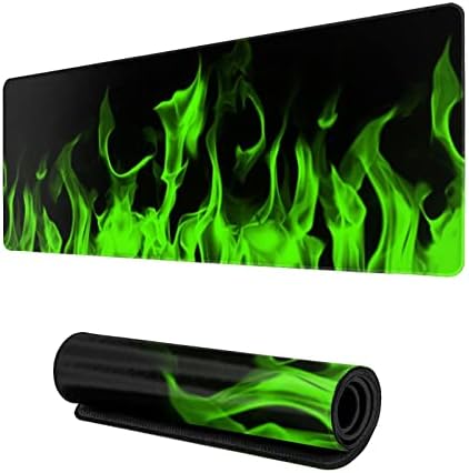 Зелени И Црни Броеви Глувчето Рампа ИГРИ XL Голем Mousepad Биро Мат Долго Проширена Голема Тастатура Влошки Додатоци Маса За