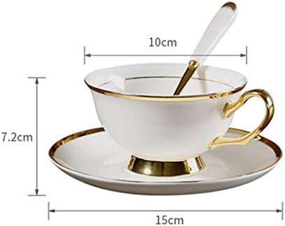 Цдјуф Британска Коска Кина Кафе Чаша И Чинија Постави Европски Керамички Цвет Чај Чаша Креативни Попладне Чај