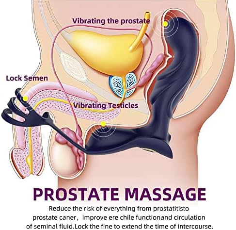 Машки стимулатор за масажер на простата безжичен далечински анален приклучок вибратор одложување на ејакулација пенис прстен прстен мастурбација за мажи 3 во 1 ви?