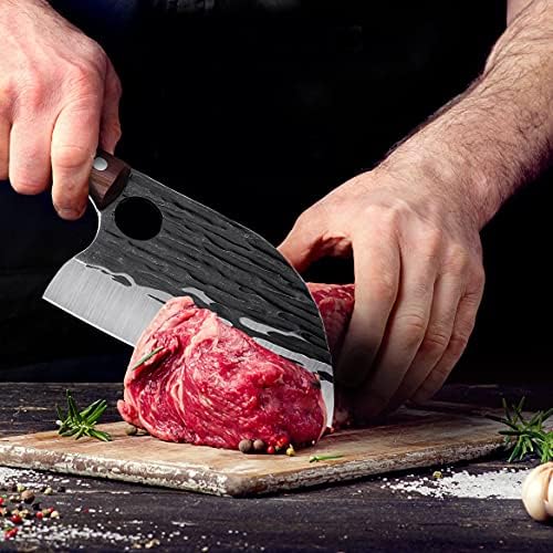 Српски Готвачи Пакет Со Нож со Месар За Месо Нож За Скара Лов Кампување