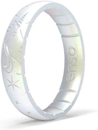 ENSO ringsвони тенок легенда силиконски прстен | Направено во САД | Ултра удобен, дише и безбеден силиконски прстен