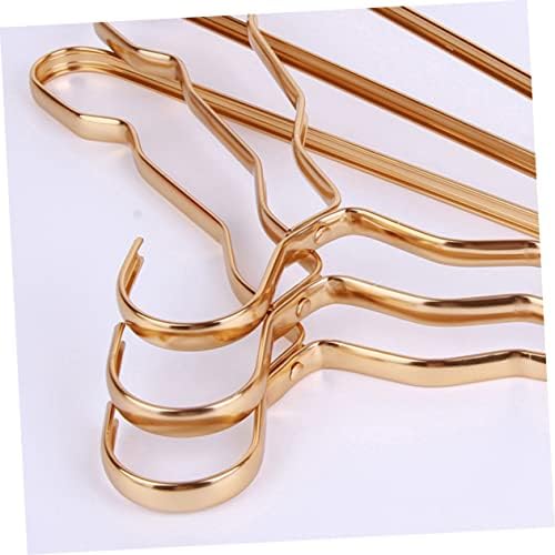 HOMOYOYO 5PCS Hanger Bar Wire Metal Space Simple Hangers лавици анти- хотел со тешки складирање алуминиум практичен ///////////organizer