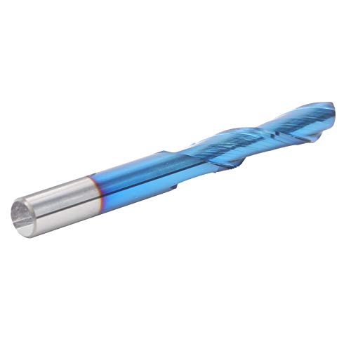 2 секач за мелење на флејта, сина позлатена челик во волфрам челик, практична алатка за сечење на мелење, мулти функција за мелење на дупчење
