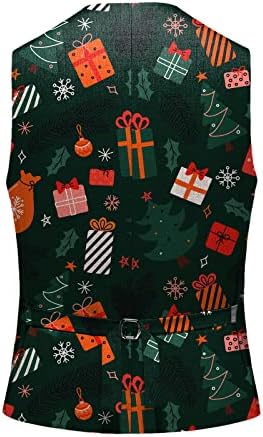 Mensивотен божиќен костум елек Менс Грда Божиќна костуми за божиќна облека, смешна Божиќна забава за забава за забава