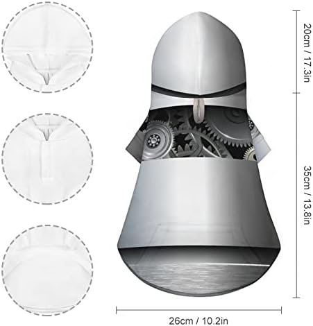 Технолошки запчаници роботска иднина имагинација мачка едноделна кошула трендовски костум за кучиња со додатоци за домашни миленици