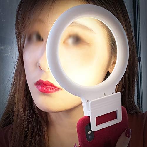Dloett Selfie Ring Light USB полнење селфи преносен блиц LED камера телефонска фотографија со прстен за подобрување на фотографијата