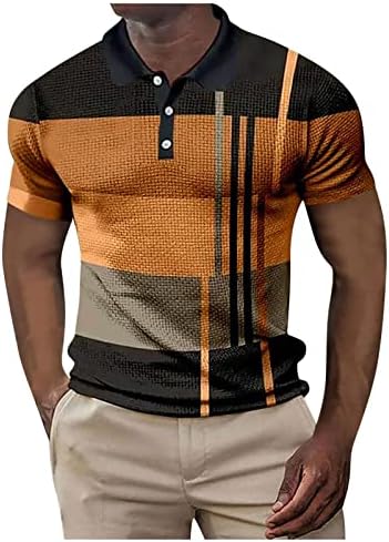 Машки кратки ракави Поло кошули Обични голф печатени маици летни врвови за тениски маици за маици