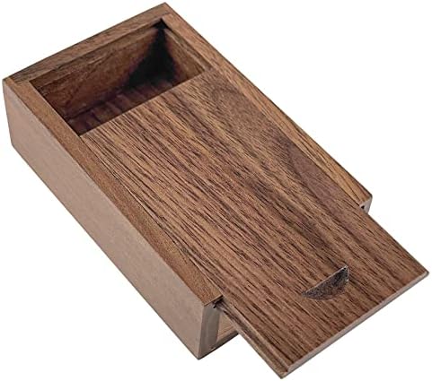 Кутија за подароци од дрво со лизгачки врв, JBOS дискретни дрвени кутии со лизгачки капаци УСБ-кутија за пријатели / деловни партнери