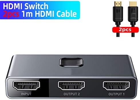 YFQHDD Switcher 4K Switcher Adapter Switcher, менувач за ТВ-кутија 2x1 двонасочен прекинувач за игри ТВ-менувач