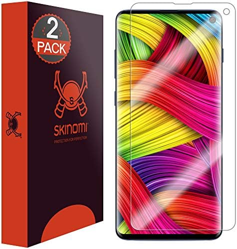 Skinomi TechSkin [2-Пакет] Јасен Заштитник На Екранот За Samsung Galaxy S10 [Нема Да Работи w/Verizon Galaxy S10 5G 6.7] [Целосна Покриеност]