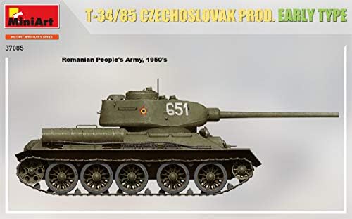 Миниарт 37085-1/35 Т-34/85 чехословачки производ. Ран Тип Скала Модел комплет