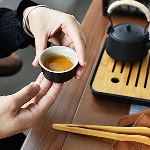 Јапонски сет за чај, сет за чај Кунг Фу, порцелан чај, комплетен чај, 4 чаши чај, преносен сет за чај за возрасни, дами, мажи