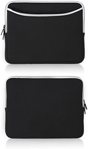 Case Boxwave Case компатибилен со Magtek Dynaglass - Softsuit со џеб, мека торбичка Неопрена покриена ракав Зипер џеб за Magtek Dynaglass -