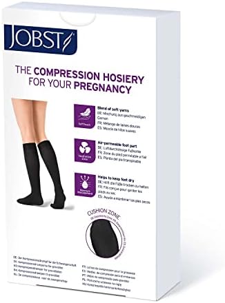Codsобноститско непроaирно чорапи за компресија, 15-20 mmHg, високо колено, затворена пети