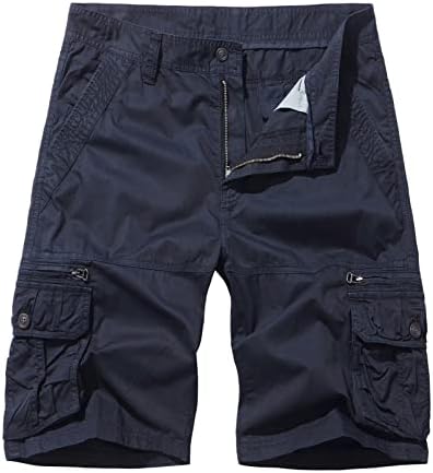 Озммјан машки пешачки шорцеви на отворено тактички шорцеви за мажи мулти џеб лето обичен памучен риболов товар кратки панталони