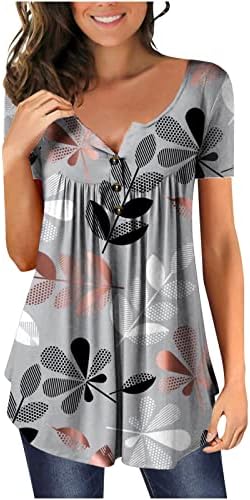 Блуза Со долги Ракави Маица За Дама Fall Лето 2023 Облека Мода V Вратот Памук Графички Обичен Лабав Врв Ек ЕК