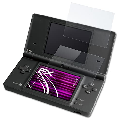 Атфоликс пластично стакло заштитен филм компатибилен со заштитник на стакло Nintendo DSI, 9H хибриден стаклен FX стаклен екран заштитник на пластика