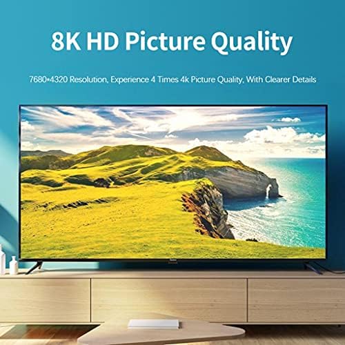 HGVVNM HDMI-компатибилен 2.1 Кабел 8K/60Hz 4K/120hz 48Gbps HDR Тв Кутија Проектор Лаптоп HDMI Сплитер