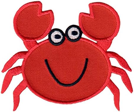 Patchmommy Crab Patch, Iron On/Sew - Applikes за деца деца