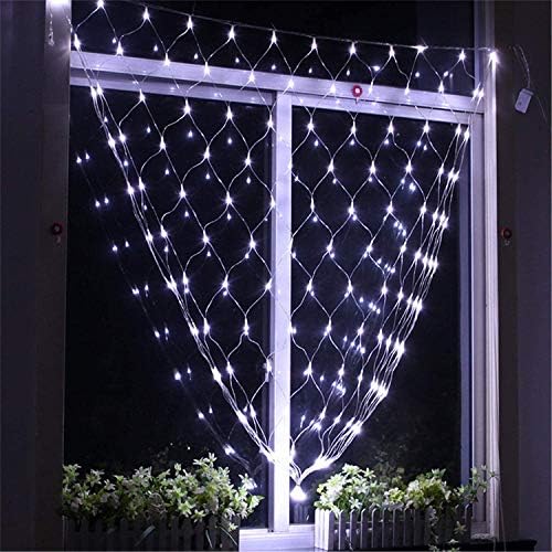 Sursynch Net Mesh String Lights, 8 режими на осветлување, 200 лесни меурчиња, за затворено на отворено, новогодишна елка, декорација на самовила, забава, свадба