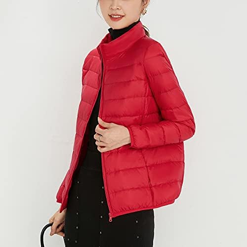 Зимска згусне топла јакна женска качулка пакувана ултра мала тежина кратка јакна