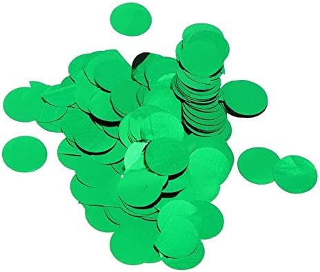 10 парчиња 12 Инчи Конфети Балони Зелени Кругови Конфети Исполнети Проѕирни Балони Од Латекс За Украси За Свадбени Родендени